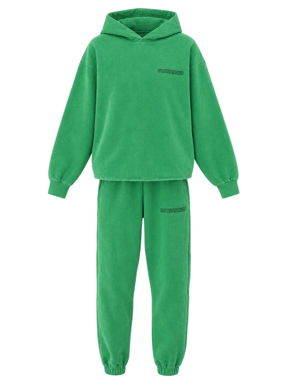 Pangaia 365 Signature Hoodie in Jade Green, Size XXS